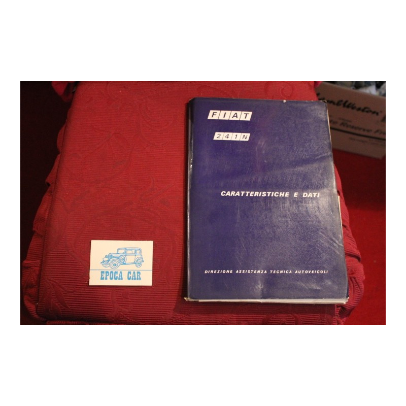 241 N    CARATTERISTICHE E DATI (1968) buono stato