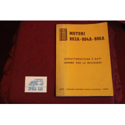 ENGINE    803 A / 804 A / 806 A       SPECIFICATIONS AND HANDBOOK FOR REVISIONS (1968)  good condition