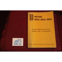 ENGINE    803 A / 804 A / 806 A       SPECIFICATIONS AND HANDBOOK FOR REVISIONS (1968)  good condition