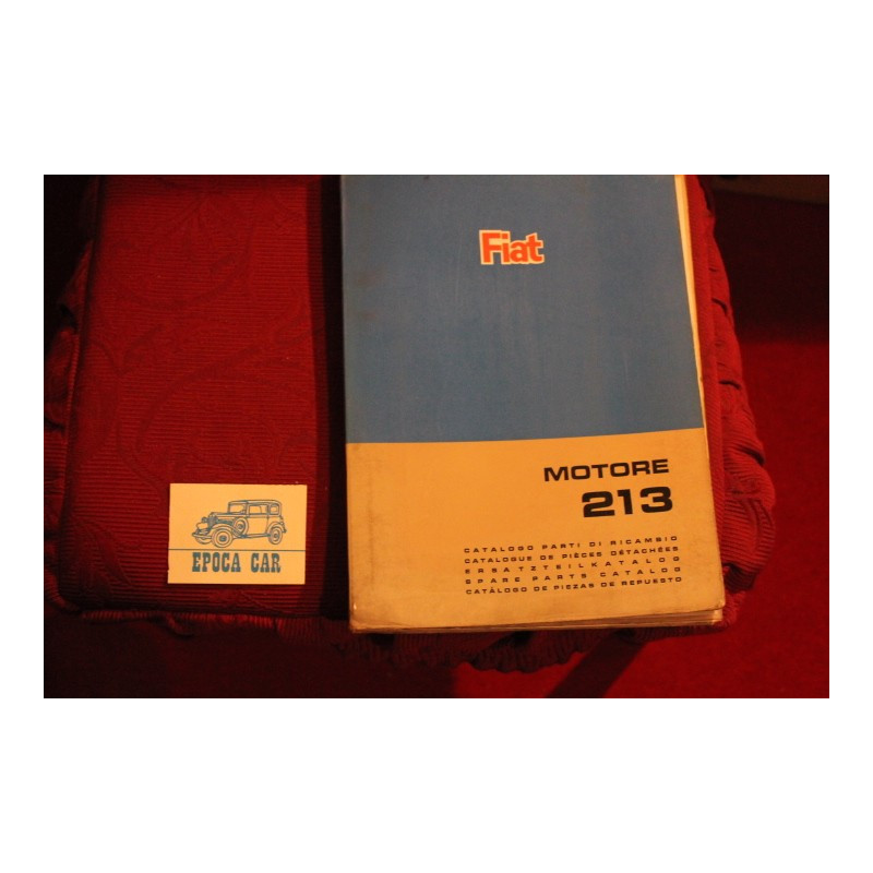 MOTORE 213     CATALOGO PARTI DI RICAMBIO (5° EDIZIONE 1966) buone condizioni