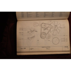 MOTORE 213     CATALOGO PARTI DI RICAMBIO (5° EDIZIONE 1966) buone condizioni
