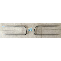 PROFILI FRONTALE  CURVI PRESA ARIA  CROMATI (COPPIA) 