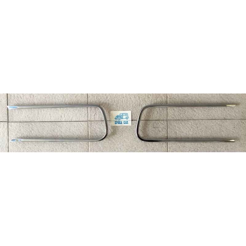 FRONT TRIMS CURVED CHROME (PAIR)